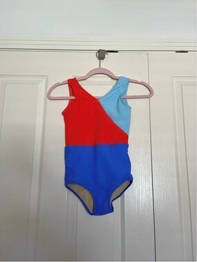 Five Dancewear Kids XL red, light blue, & blue leotard